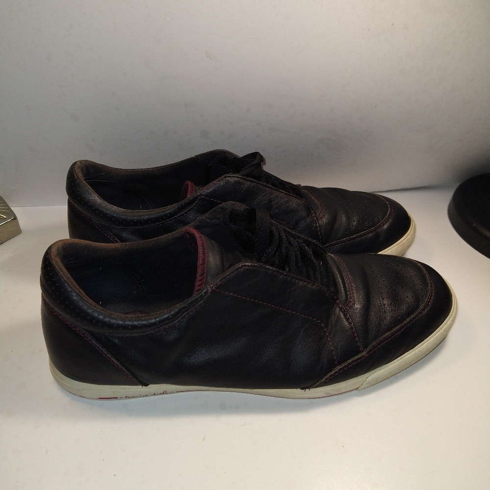 Travis Mathew Croskey Black Leather Golf Shoes Men's sz 12.